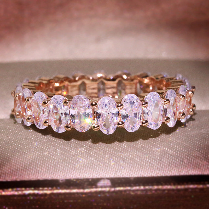 Wholesale Oval Ring Zircon Index Finger Ring ACC-RS-KYZC007