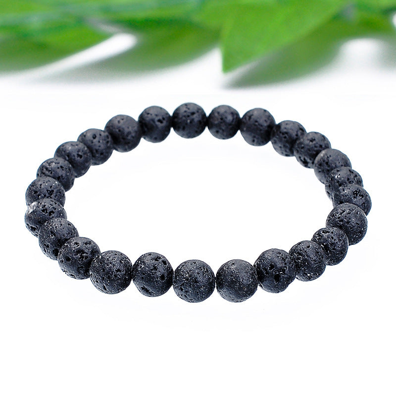Wholesale Volcanic Stone Beaded Bracelet Natural Stone Jewelry Accessory Gift for Everyday Wear