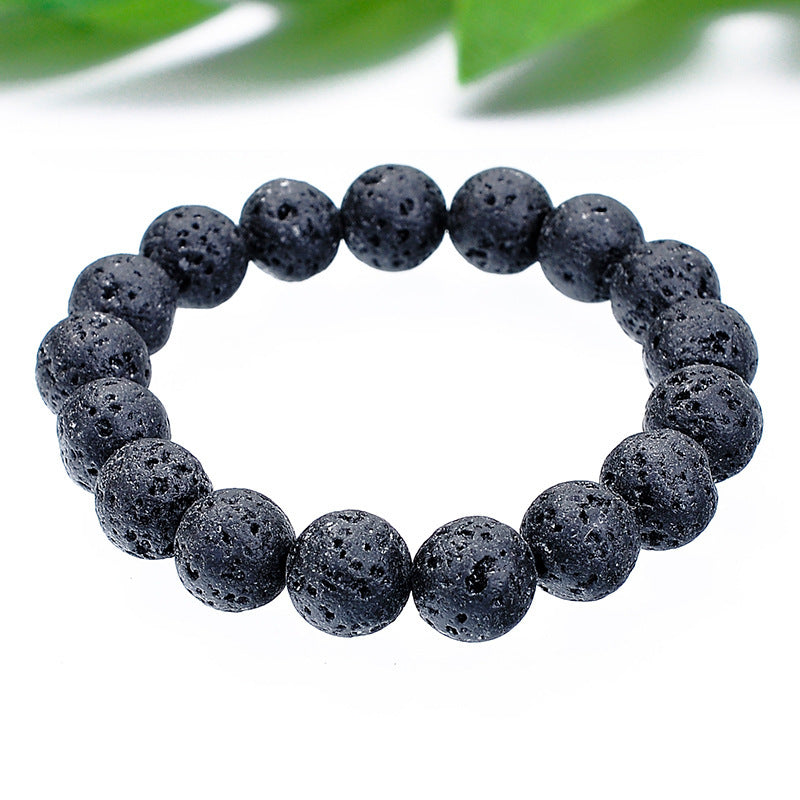 Wholesale Volcanic Stone Beaded Bracelet Natural Stone Jewelry Accessory Gift for Everyday Wear