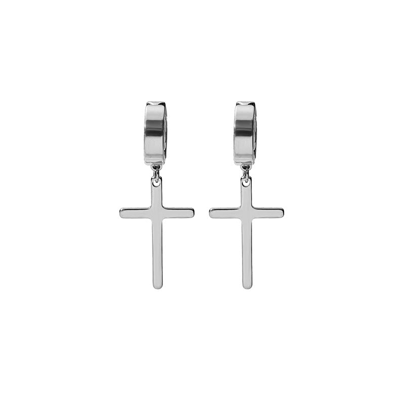 Wholesale  stainless steel cross earrings