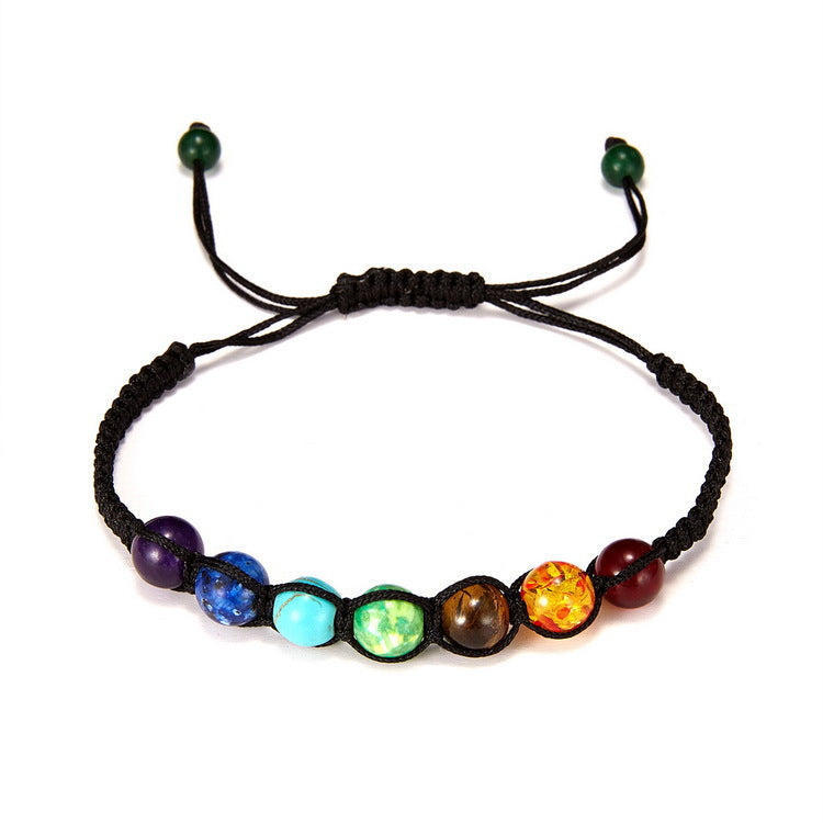 Wholesale Rainbow Magnetic Clasp Volcanic Stone Beaded Bracelet - Unisex Fashion Accessory for Gift or Resale