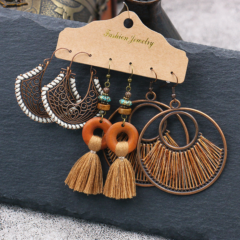 Wholesale Bohemian Ethnic Style Alloy Earrings ACC-ES-HanH020