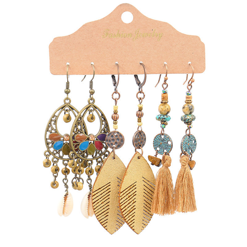 Wholesale Bohemian Ethnic Style Alloy Earrings ACC-ES-HanH020