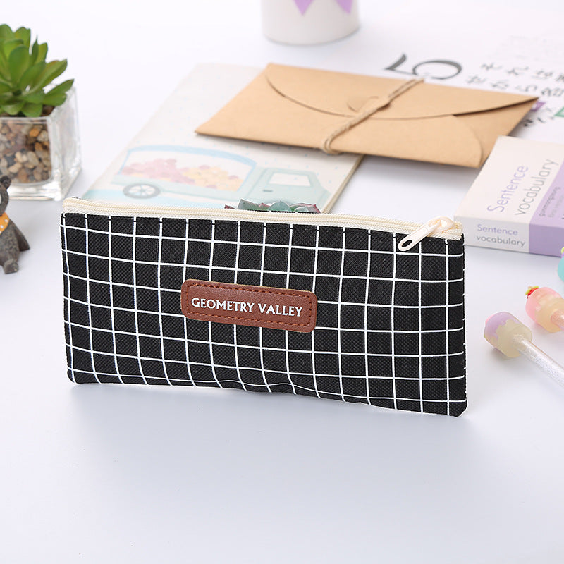 Wholesale Student Pencil Bag Oxford Cloth Square Pencil Bag Cute Stationery Storage Bag  ACC-PB-Liuj001