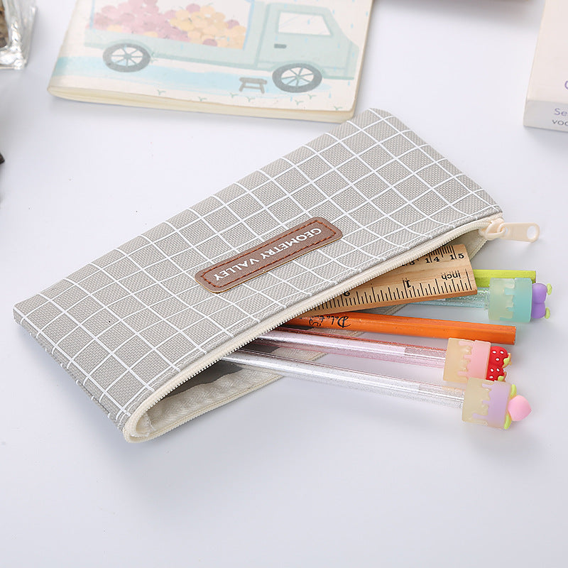 Wholesale Student Pencil Bag Oxford Cloth Square Pencil Bag Cute Stationery Storage Bag  ACC-PB-Liuj001
