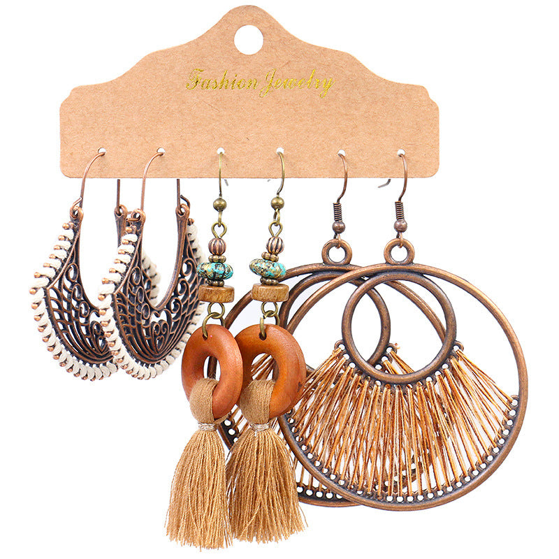 Wholesale Bohemian Ethnic Style Alloy Earrings ACC-ES-HanH020