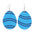 Wholesale easter leather egg-shaped earrings