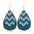 Wholesale  easter series leather double leather earrings