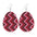 Wholesale easter leather egg-shaped earrings