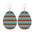 Wholesale easter leather egg-shaped earrings