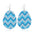 Wholesale easter leather egg-shaped earrings