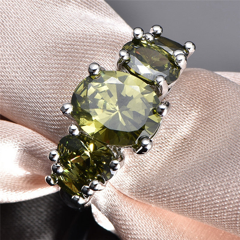 Wholesale Copper Plated Platinum Ring Exquisite Zircon Jewelry ACC-RS-YaRL002