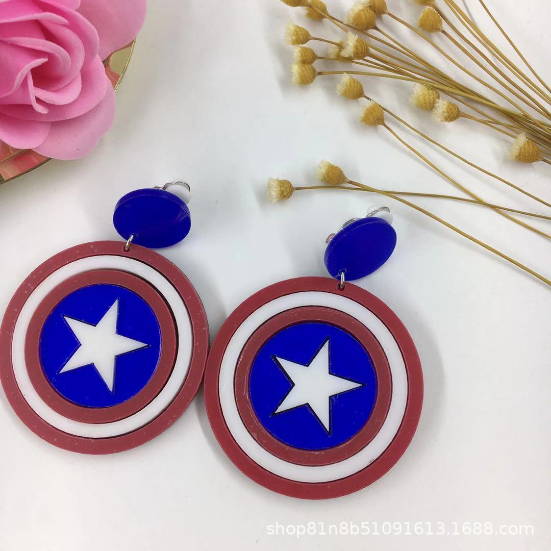 Wholesale Ear Clip Acrylic Earrings Cute Earrings ACC-ES-ChiCha002