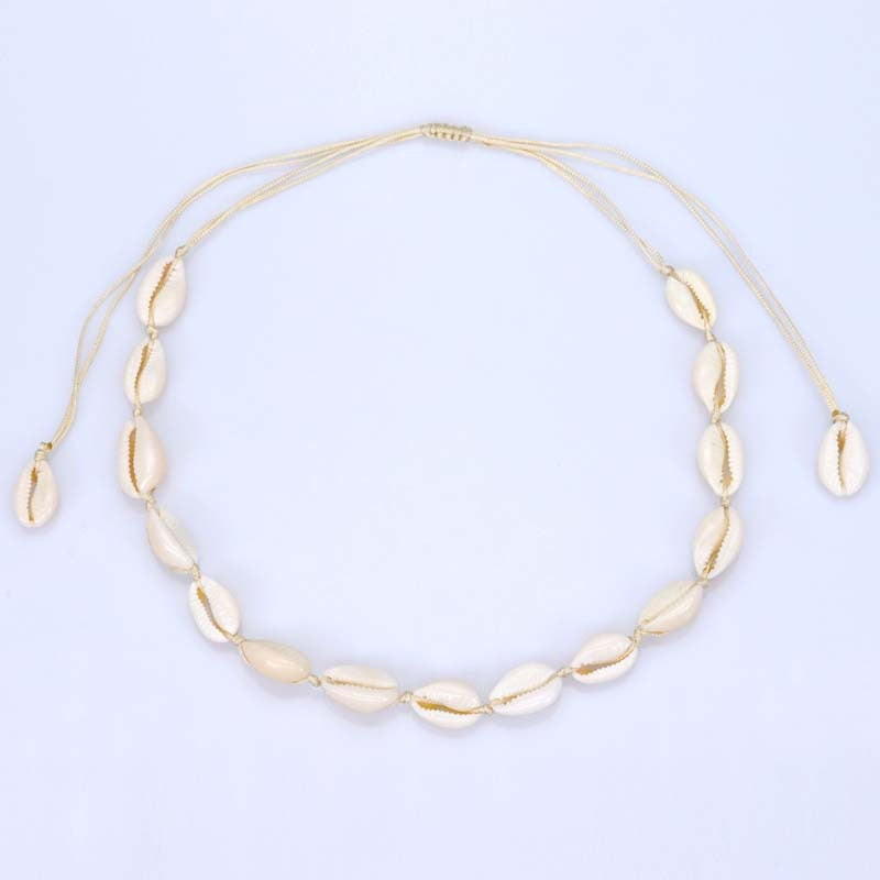 Wholesale Ocean Style Shell Braided Bracelet Necklace