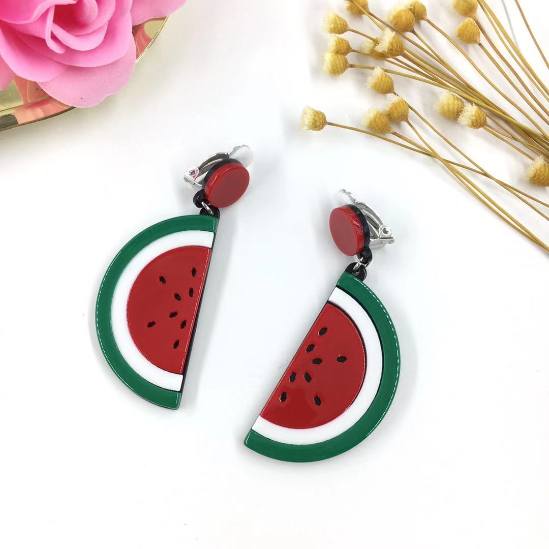 Wholesale Ear Clip Acrylic Earrings Cute Earrings ACC-ES-ChiCha002