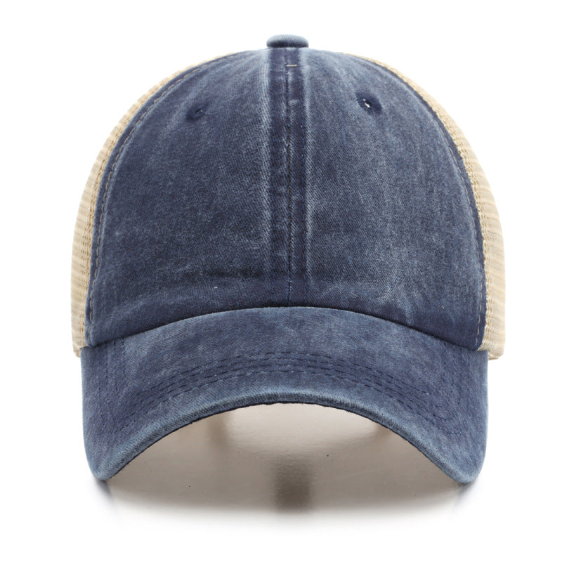 Wholesale Denim Mesh Breathable Cotton Hat Baseball Cap ACC-HT-TuLa003