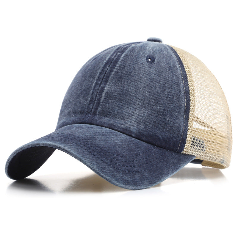Wholesale Denim Mesh Breathable Cotton Hat Baseball Cap ACC-HT-TuLa003