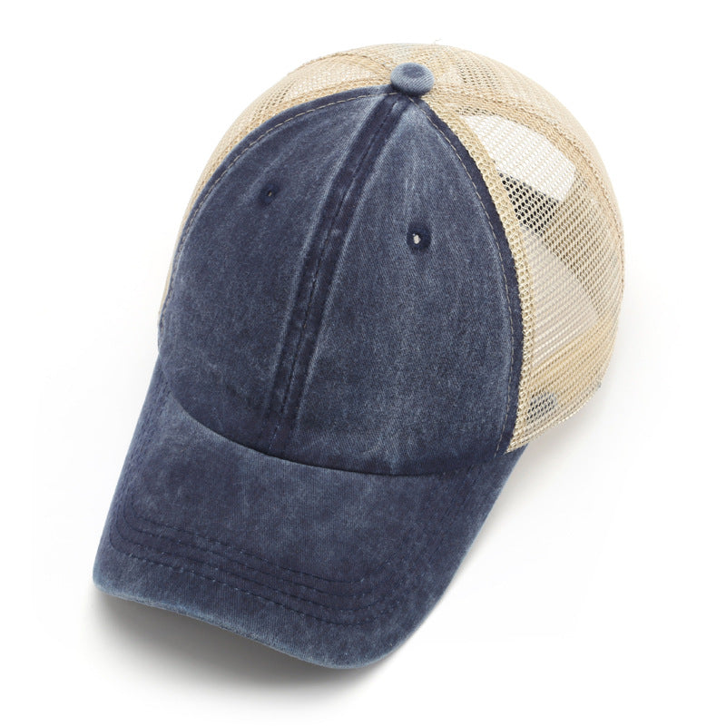 Wholesale Denim Mesh Breathable Cotton Hat Baseball Cap ACC-HT-TuLa003