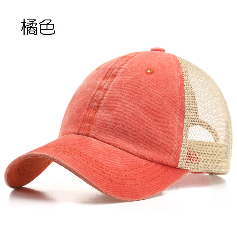 Wholesale Denim Mesh Breathable Cotton Hat Baseball Cap ACC-HT-TuLa003
