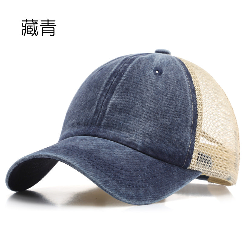 Wholesale Denim Mesh Breathable Cotton Hat Baseball Cap ACC-HT-TuLa003