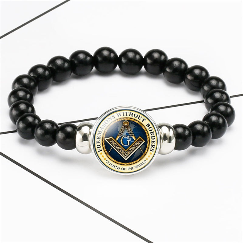Wholesale simple and fashionable men's crystal bracelet ACC-BT-NingHe002