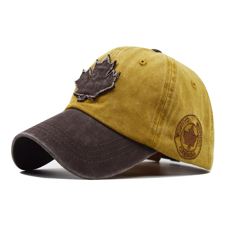Wholesale  Maple Leaf Pattern Baseball Cap
