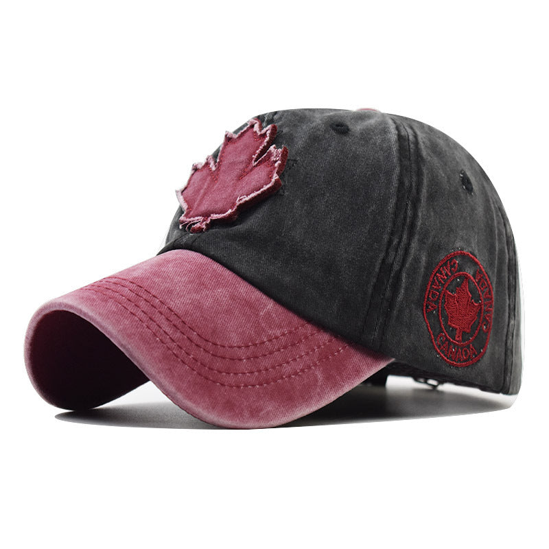Wholesale  Maple Leaf Pattern Baseball Cap