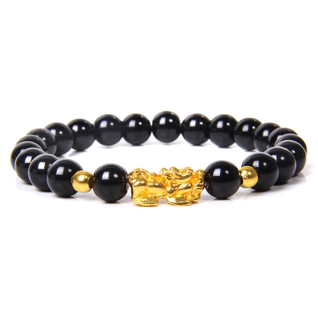 Wholesale Natural Tiger Eye Stone Pixiu Bracelet ACC-BT-YinYi004