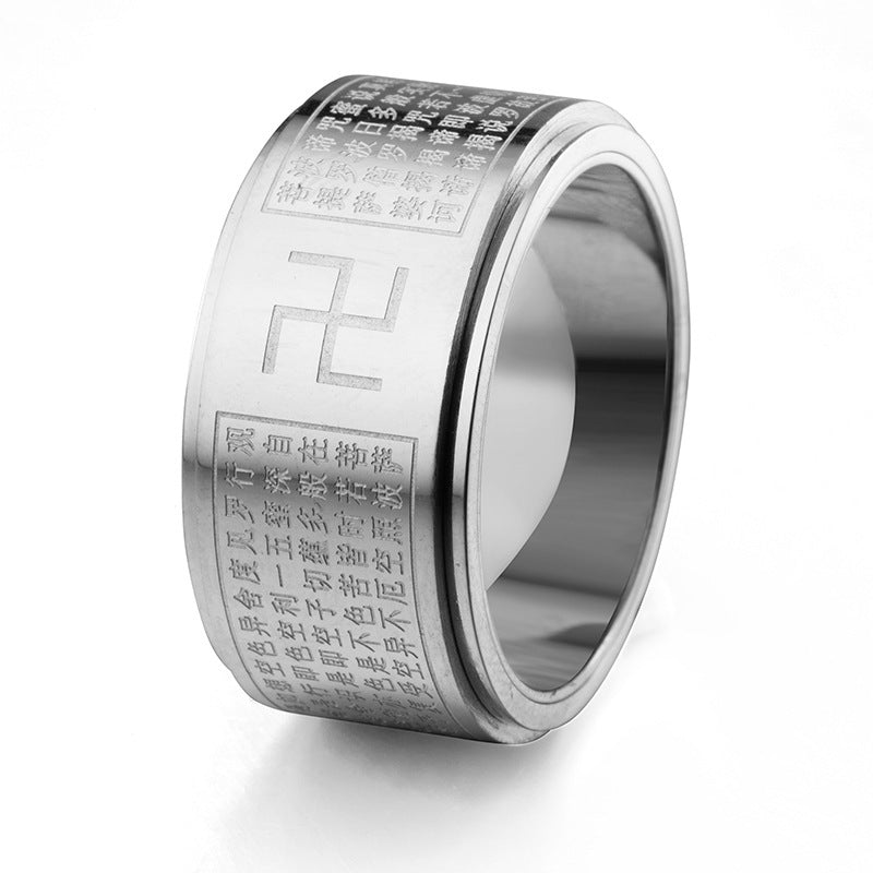 Wholesale titanium steel rotatable ring