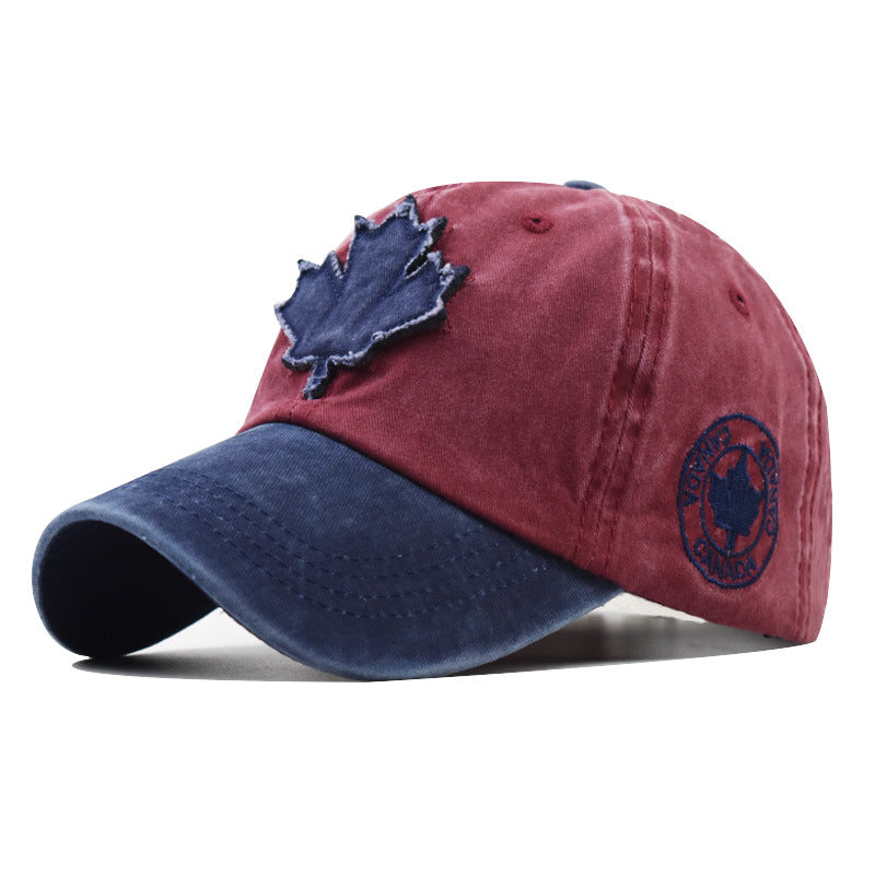 Wholesale  Maple Leaf Pattern Baseball Cap