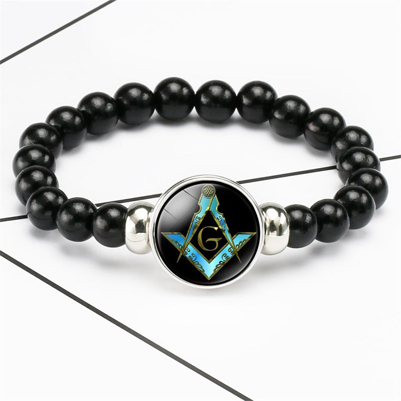 Wholesale simple and fashionable men's crystal bracelet ACC-BT-NingHe002