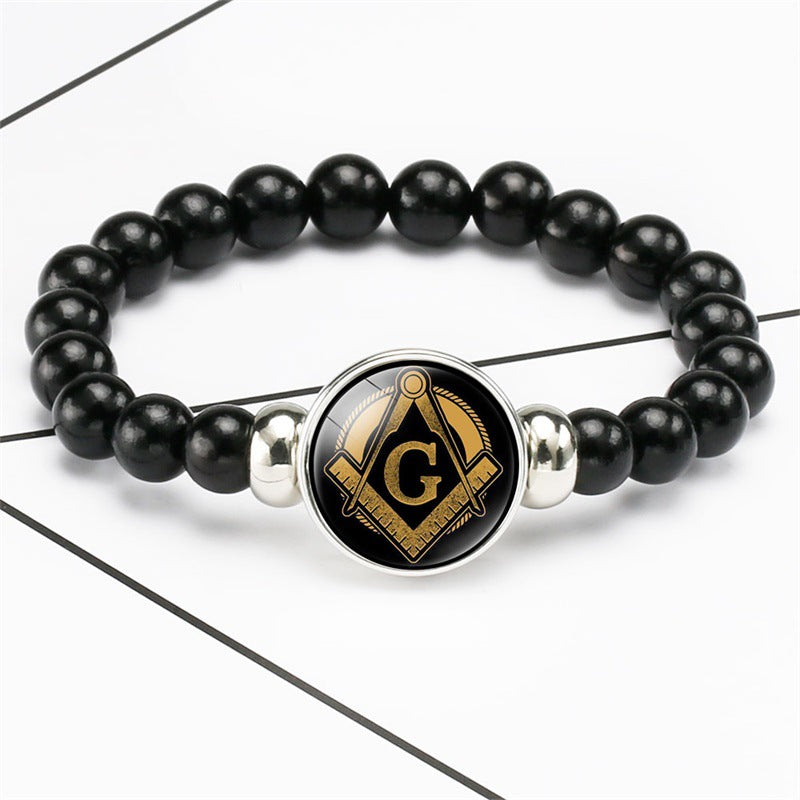 Wholesale simple and fashionable men's crystal bracelet ACC-BT-NingHe002