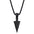 Wholesale Triangle Arrowhead Men's Alloy Vintage Pendant Necklace