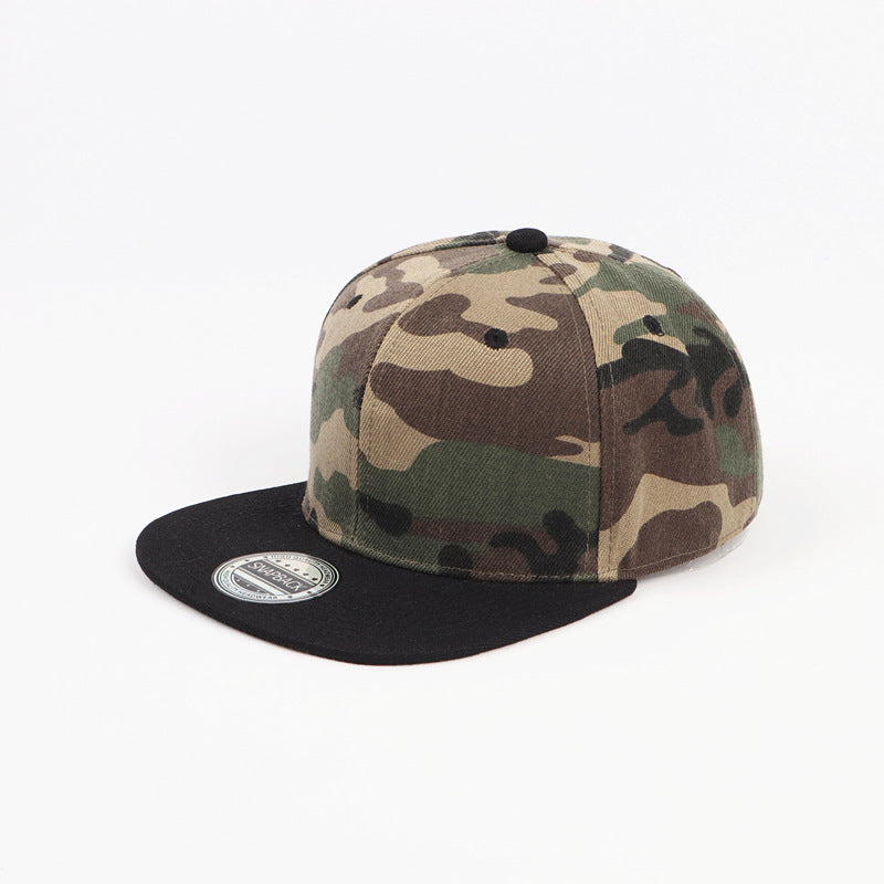 Wholesale Solid Color Hat Camouflage Light Plate Flat Brim Baseball Cap ACC-HT-LueLan023