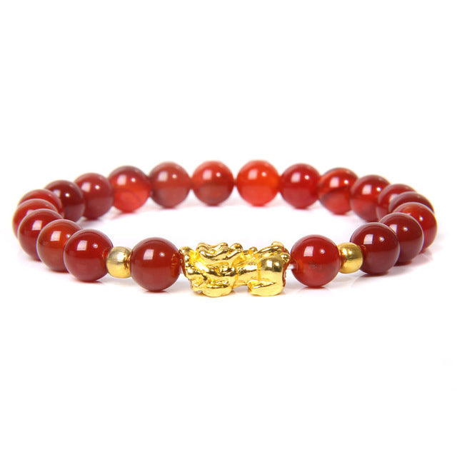 Wholesale Natural Tiger Eye Stone Pixiu Bracelet ACC-BT-YinYi004