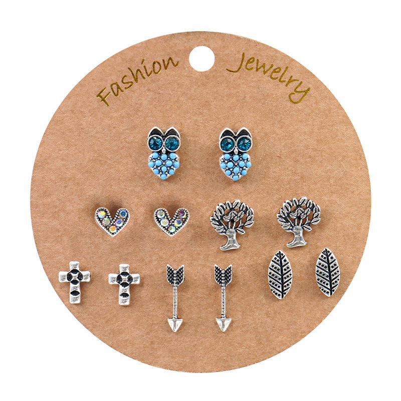 Wholesale Bohemian Golden Tassel Earrings Set 6 Pairs - Stylish Fashion Accessory for Boutique Resale