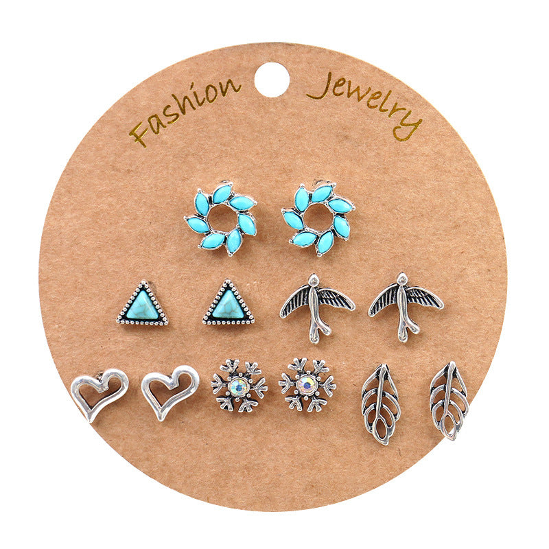 Wholesale Bohemian Golden Tassel Earrings Set 6 Pairs - Stylish Fashion Accessory for Boutique Resale