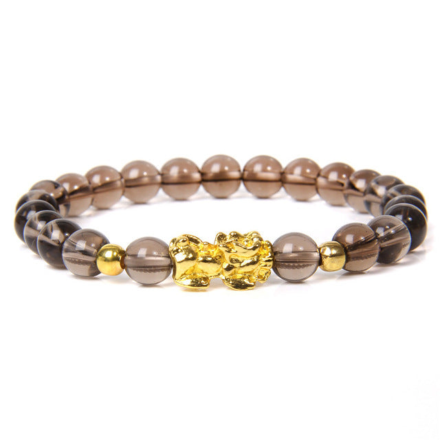 Wholesale Natural Tiger Eye Stone Pixiu Bracelet ACC-BT-YinYi004
