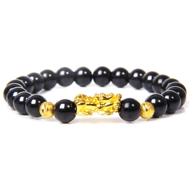 Wholesale Natural Tiger Eye Stone Pixiu Bracelet ACC-BT-YinYi004