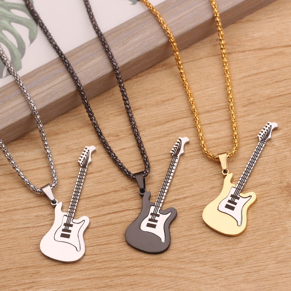 Wholesale  Violin Pendant Long Lady Diamond  Necklace