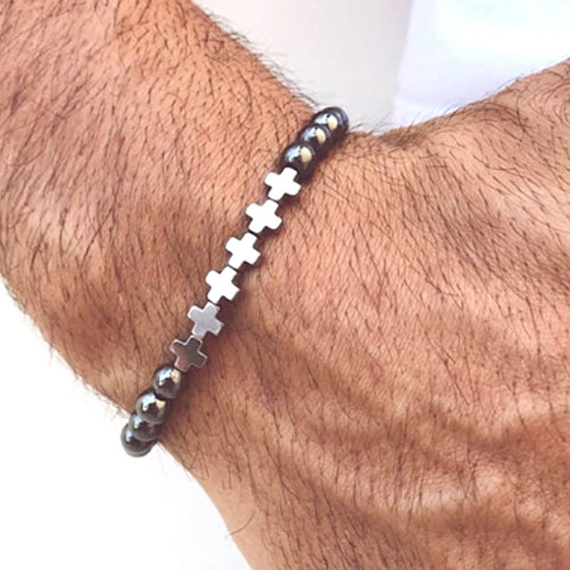Wholesale Men's Bracelet Zirconia Handmade Beaded Bracelet ACC-BT-zhixiang012