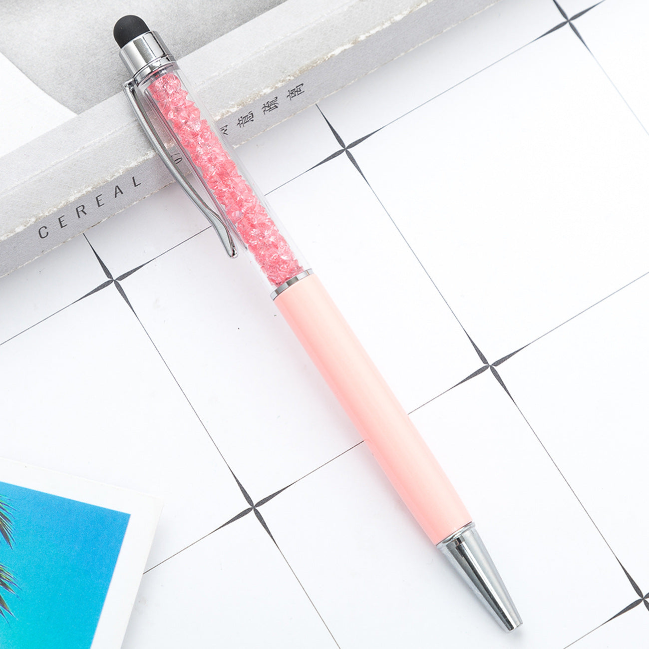 Wholesale Metal Pen Crystal Ballpoint Pen Diamond Capacitive Pen Multicolor ACC-PN-HuaHao015