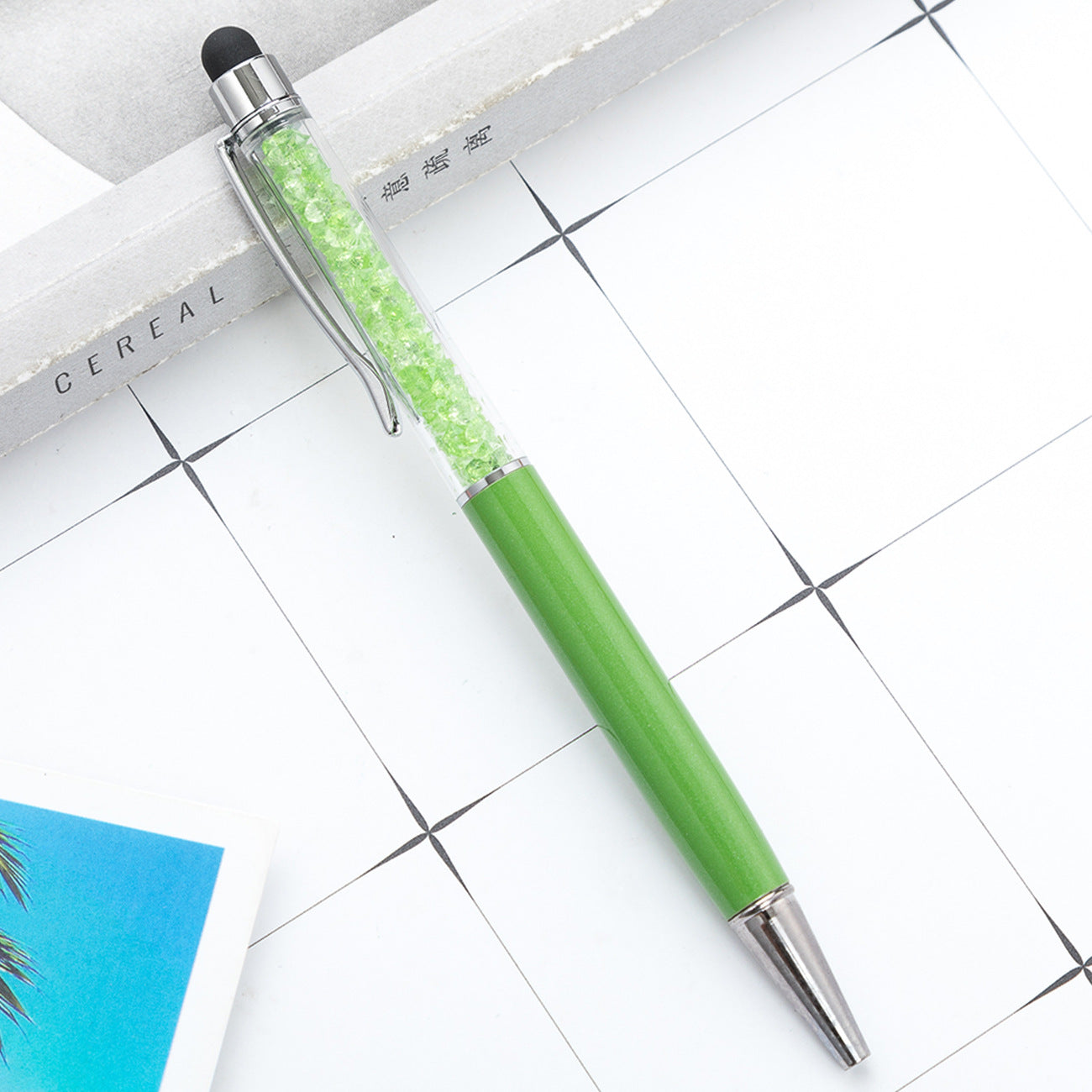 Wholesale Metal Pen Crystal Ballpoint Pen Diamond Capacitive Pen Multicolor ACC-PN-HuaHao015