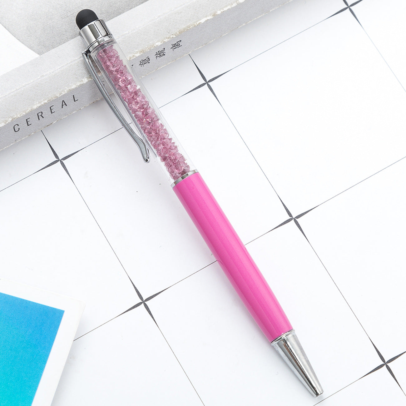 Wholesale Metal Pen Crystal Ballpoint Pen Diamond Capacitive Pen Multicolor ACC-PN-HuaHao015