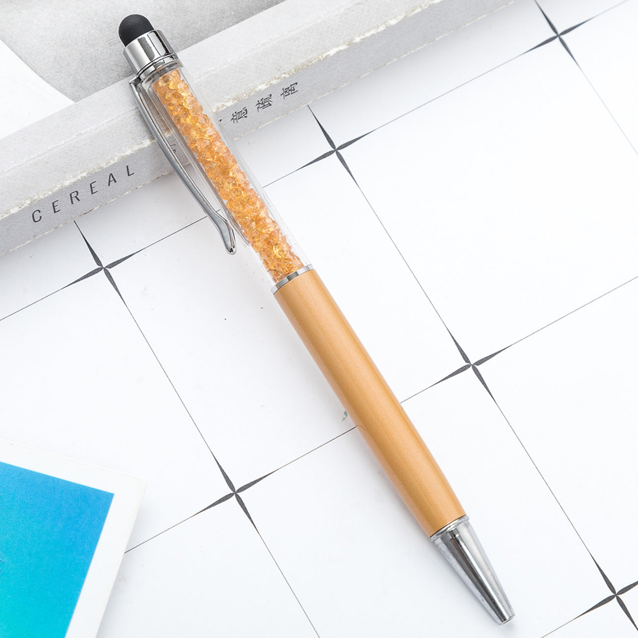 Wholesale Metal Pen Crystal Ballpoint Pen Diamond Capacitive Pen Multicolor ACC-PN-HuaHao015