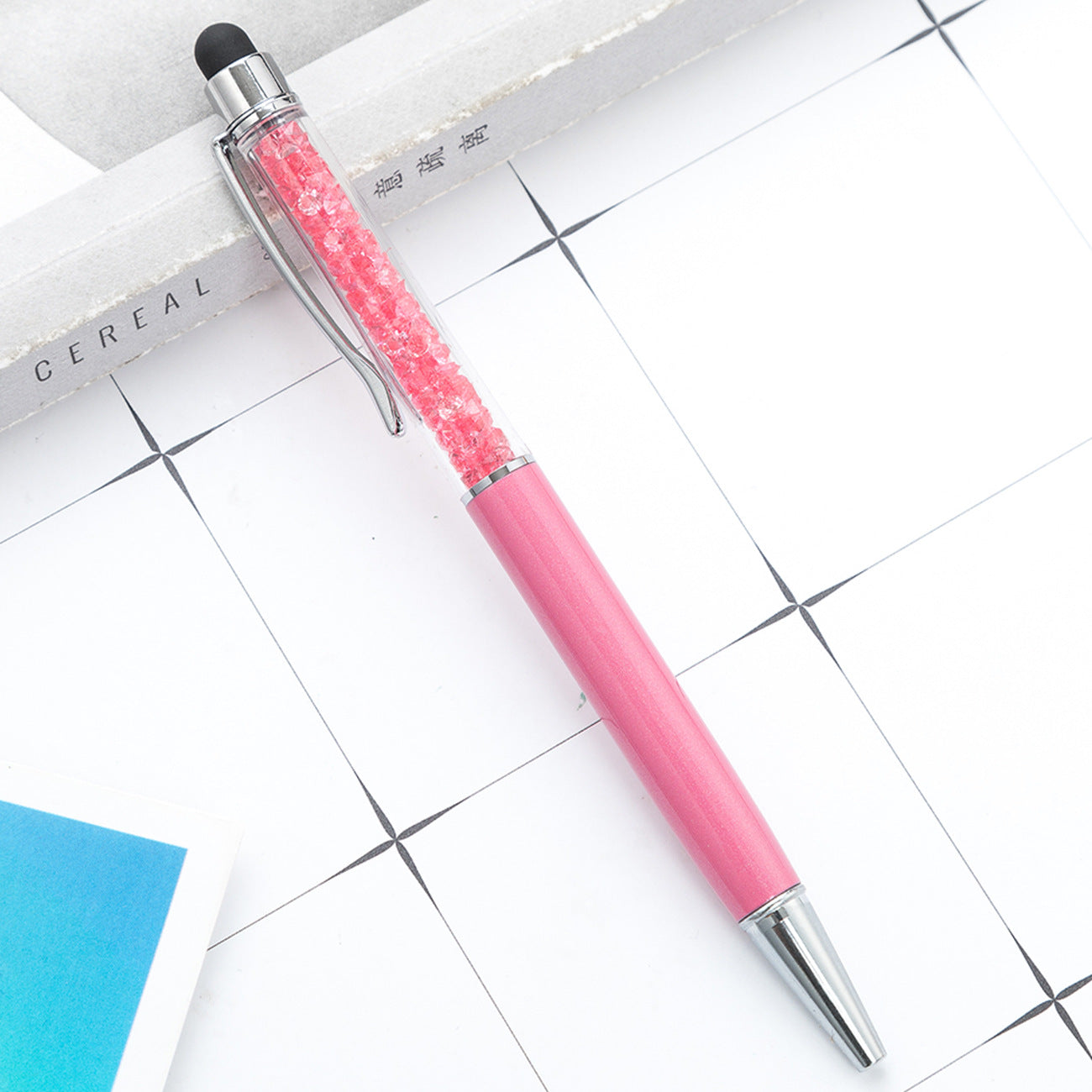 Wholesale Metal Pen Crystal Ballpoint Pen Diamond Capacitive Pen Multicolor ACC-PN-HuaHao015