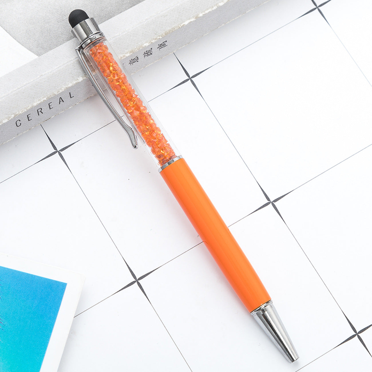 Wholesale Metal Pen Crystal Ballpoint Pen Diamond Capacitive Pen Multicolor ACC-PN-HuaHao015