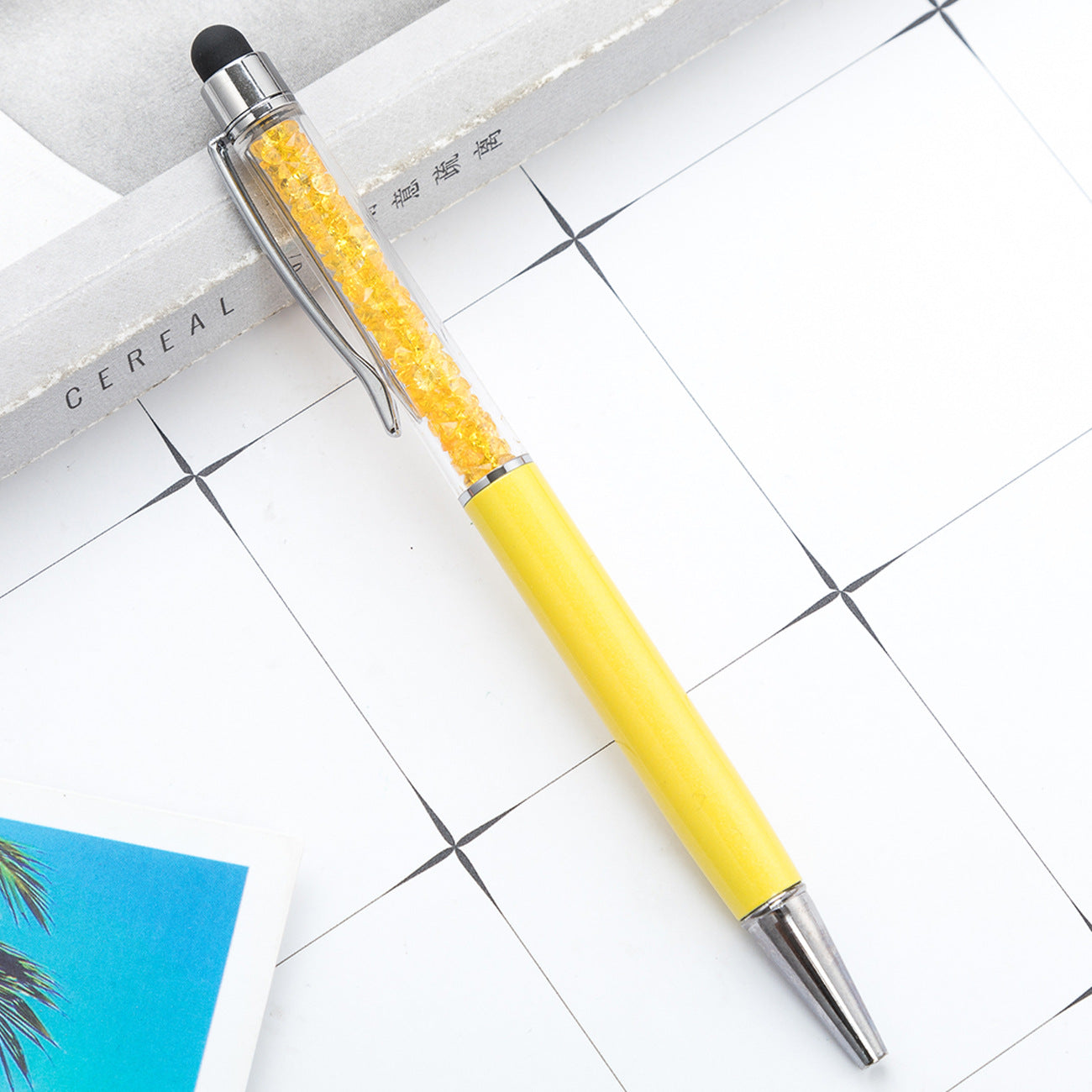 Wholesale Metal Pen Crystal Ballpoint Pen Diamond Capacitive Pen Multicolor ACC-PN-HuaHao015