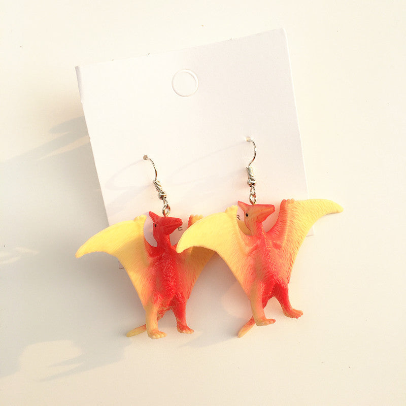 Wholesale Children's Fun Funny Dinosaur Earrings No Ear Piercing Ear Clip  ACC-ES-CT041