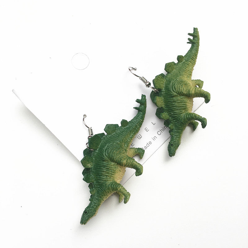 Wholesale Children's Fun Funny Dinosaur Earrings No Ear Piercing Ear Clip  ACC-ES-CT041